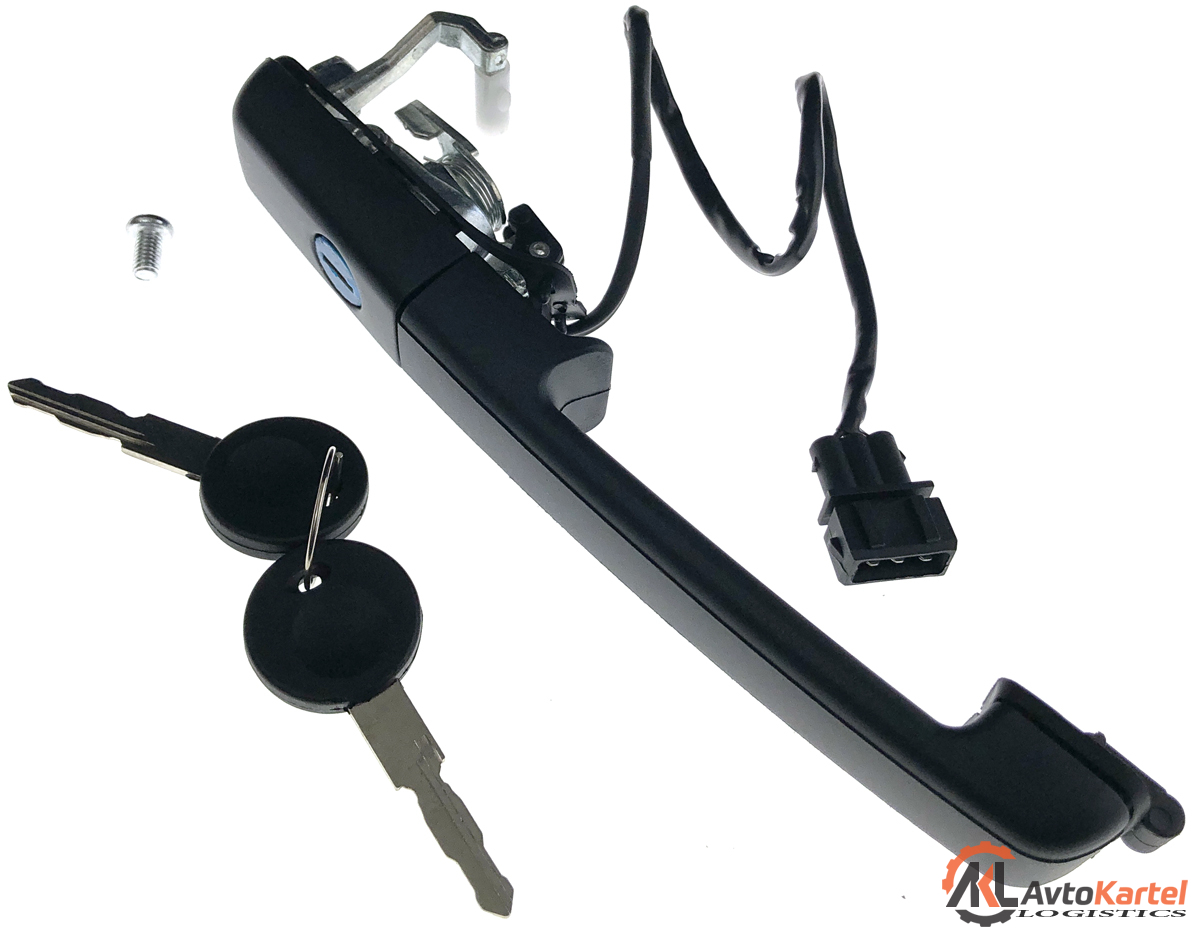 Ручка двери передняя правая с центральным замком VW Passat 88-91