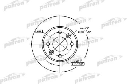 Диск тормозной RENAULT CLIO/R19/R21 1.2-1.9D 86>,  013