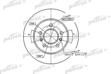 Диск тормозной задний RENAULT LAGUNA 93-01, LAGUNA 029