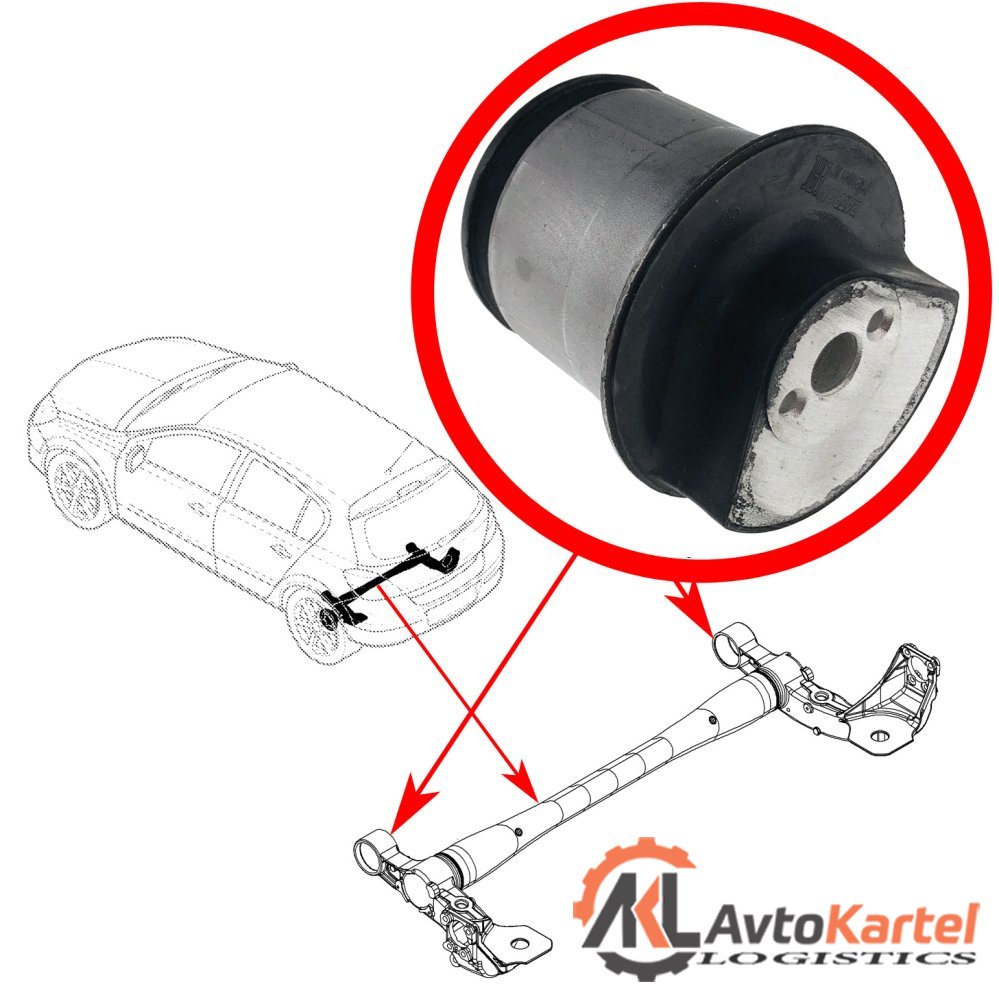 Сайлентблок балки задней OPEL Astra H с 2004 года