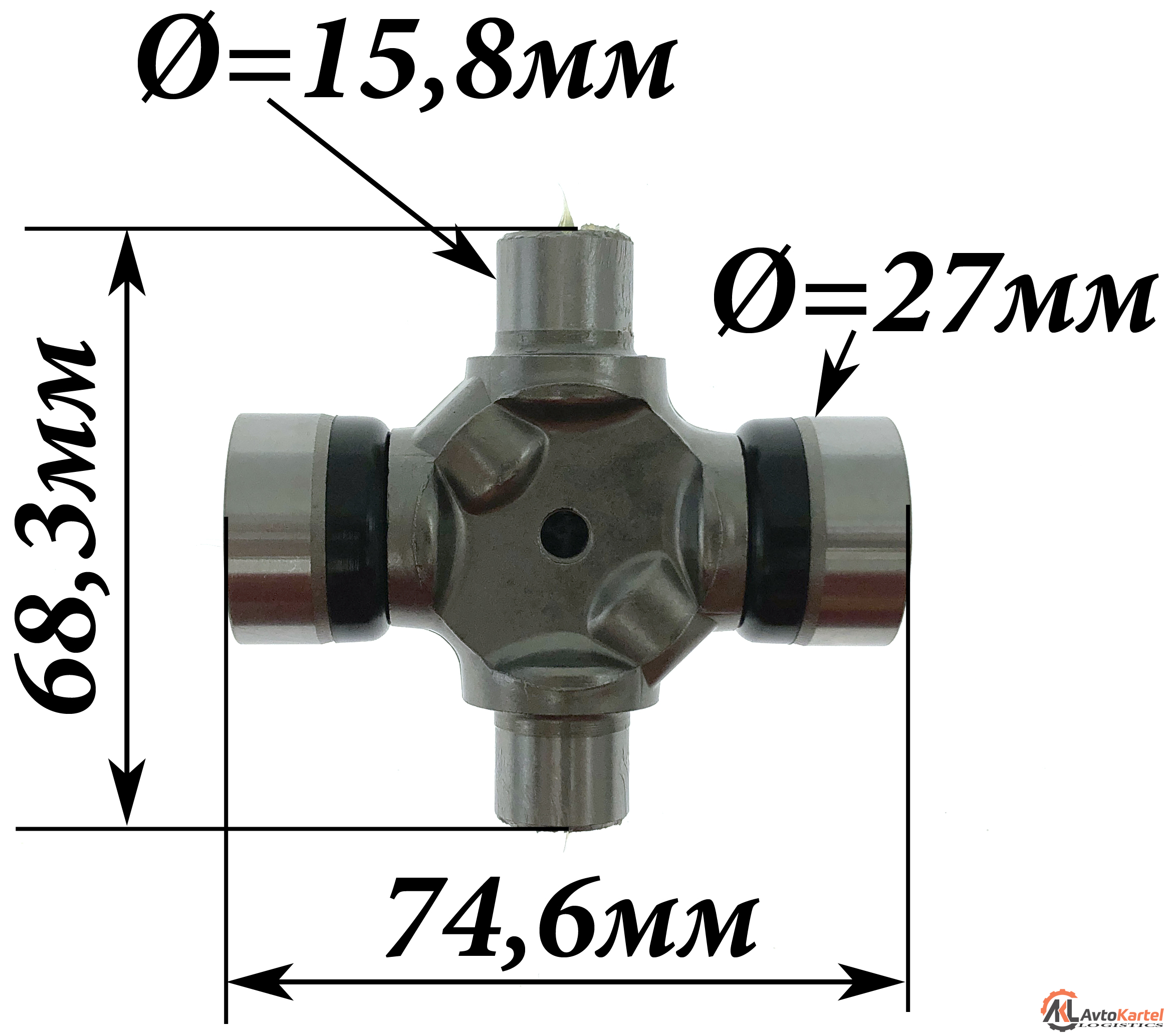 Крестовина карданной передачи 27.00x74.60мм