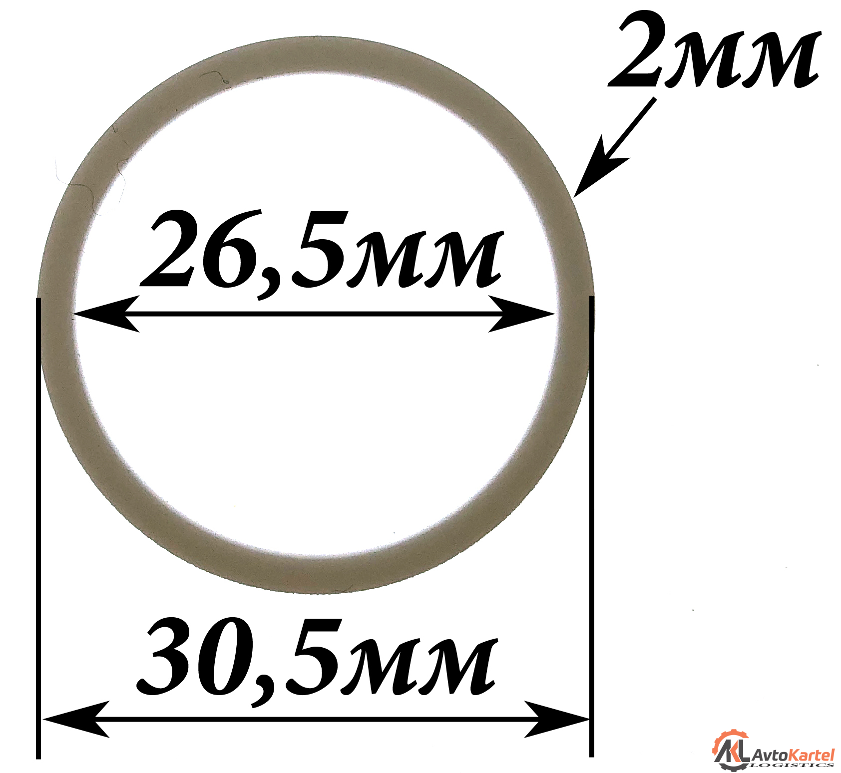 Тефлоновое кольцо 26,5x30,5x2,0 GELZER