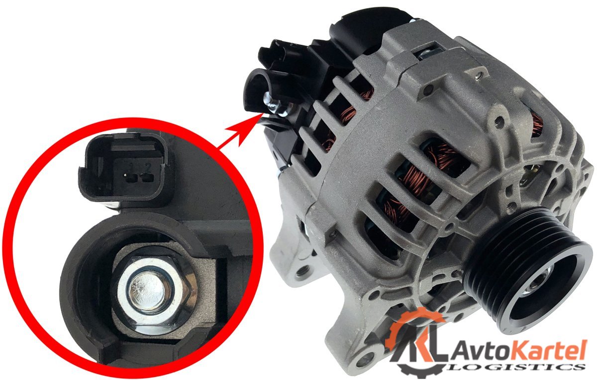 Генератор 14V 90A PEUGEOT 307, CITROEN C3 1.1i, 1.4i, 1.6i