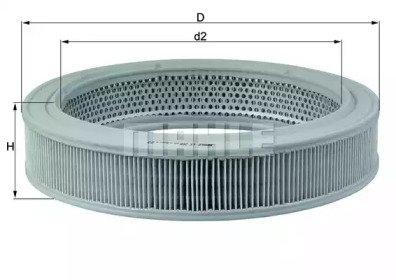 Фильтр воздушный AUDI: 100 76-82, 100 82-90, 100 7 208