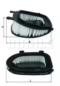 Фильтр воздушный BMW:X3F2510,X5E7008-,X6E7108- 541