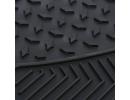 Комплект автомобильных ковриков полимерные, универсальные, черные, 4 шт, защищают от воды, жидкой грязи, масел и нефтепродуктов, морозостойкие