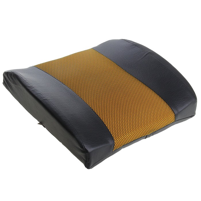 Ортопедическая подушка на спинку кресла Акцент желтая п 139699