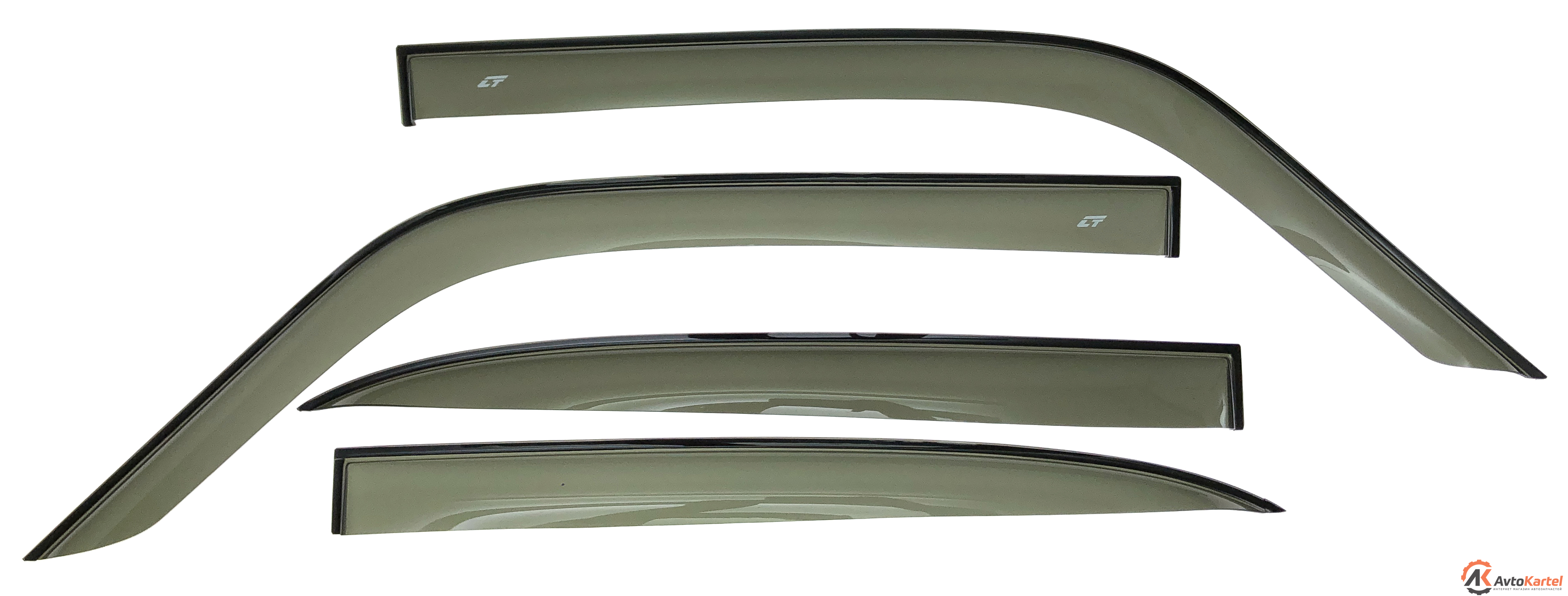 Дефлекторы на окна комплект на 4 двери для ГАЗ 31029, 31105, 3110, 31102