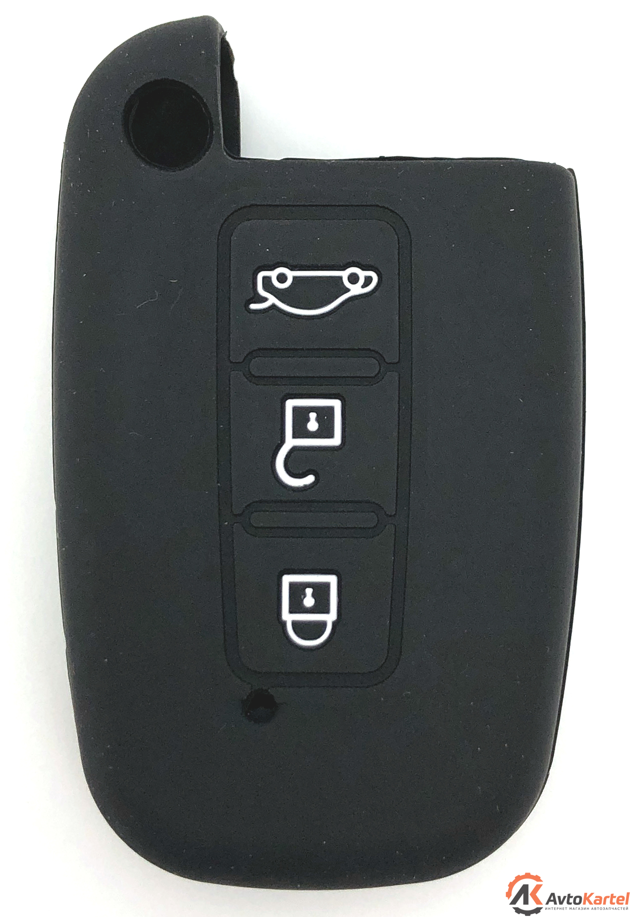 Чехол на ключ автомобильный силиконовый KIA (FOLD 3 кнопки)