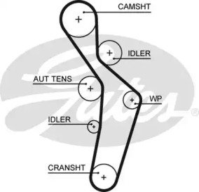 Ремень ГРМ Audi A3/A4 / VW Golf/Touran 6XS