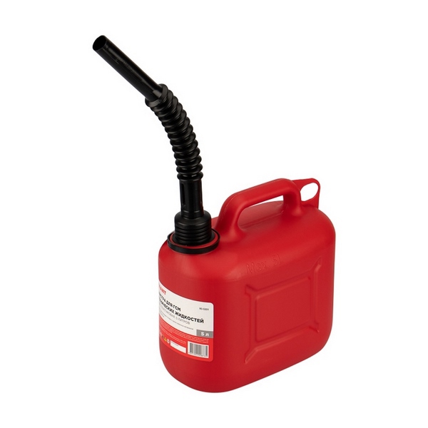 Канистра для ГСМ и технических жидкостей, пластиковая 5 л