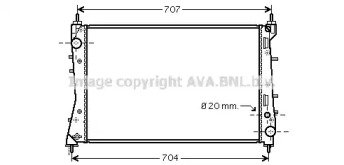 Радиатор системы охлаждения FIAT: LINEA 1.3 D Mult 359