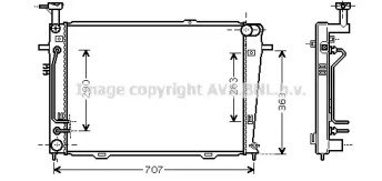 Радиатор системы охлаждения HYUNDAI: TUCSON (JM) 2 130