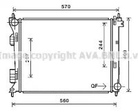 Радиатор системы охлаждения HYUNDAI: ACCENT IV (RB 274