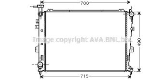 Радиатор системы охлаждения KIA: CARENS III 2.0 CV 103