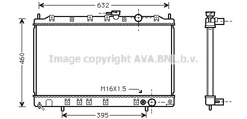 Радиатор системы охлаждения MITSUBISHI SPACE RUNNER (N1_W, N2_W) 2.0 TD (N18W) 91 - 99 , SPACE WAGON 2.0 TD