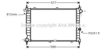 Радиатор системы охлаждения OPEL: ASTRA F (56_, 57 207