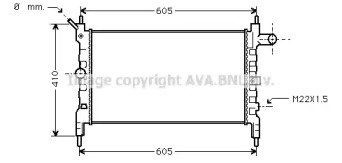 Радиатор системы охлаждения OPEL: ASTRA F (56_, 57 023
