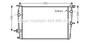 Радиатор системы охлаждения RENAULT: GRAND SCENIC  458