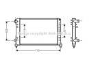 Радиатор системы охлаждения FIAT: DOBLO (119) 1.4/ 262