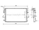Радиатор системы охлаждения VW: MULTIVAN V (7HM, 7 317