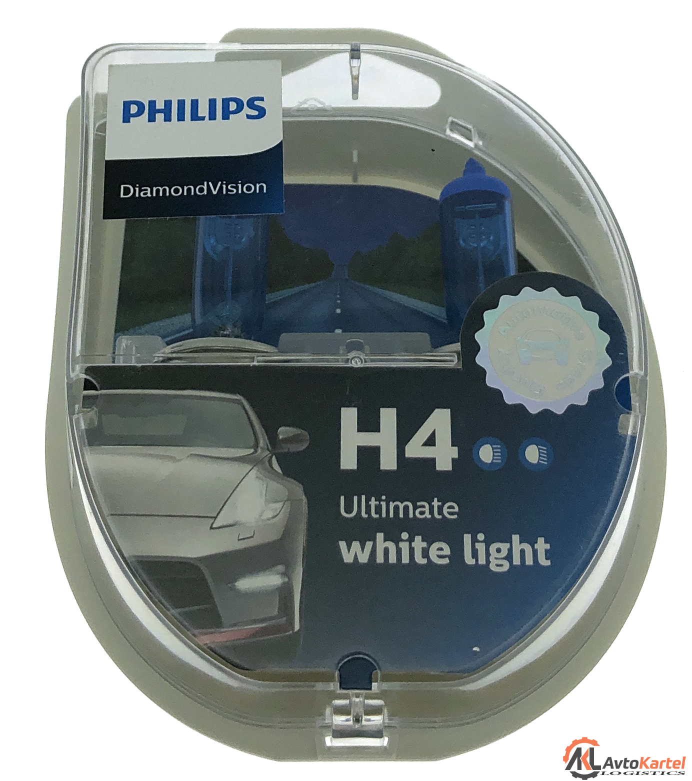 Комплект галогенных ламп 2шт H4 12V 55W P43T-38 DI VS2