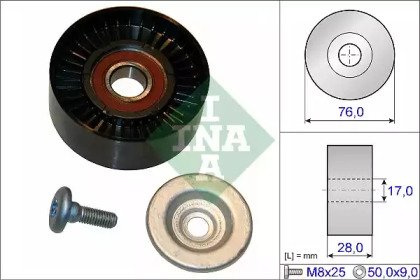 Ролик промежуточный ремня ГРМ MB W203/W211 1.8i-2. 64810