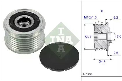 Шкив генератора Opel Meriva B 1.4 10> 22410