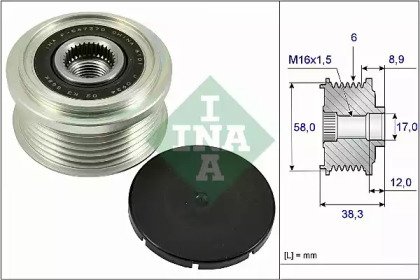 Шкив генератора KIA. HUYNDAI 1.0i 11> 26610