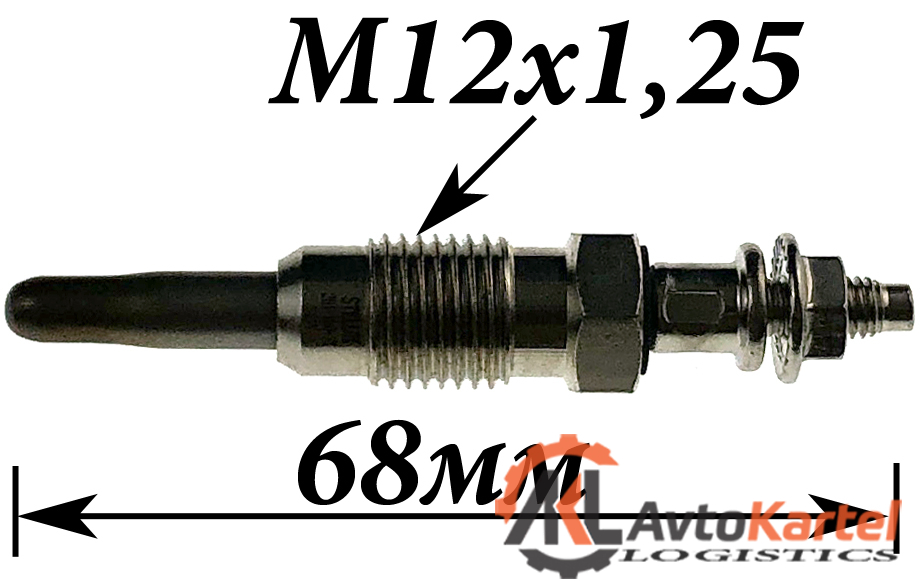 Свеча накала RENAULT Megan, VOLVO S40, V40 1.9TD, Di, TDi