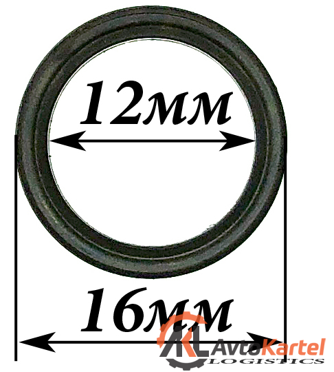 Кольцо M12 металлическое 12x16x2.7