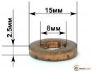 Шайба под форсунку 7x14,9x2,4мм