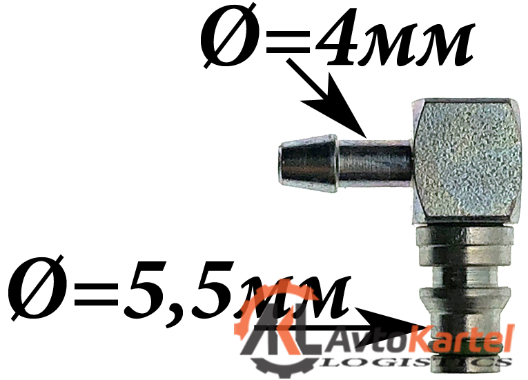 Штуцер трубопровода обратки с одним выводом BOSCH, SIEMENS