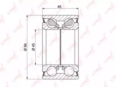 Подшипник ступичный TOYOTA Camry, Avensis T25, Corolla Verso, Highlander, Venza 45x45x84