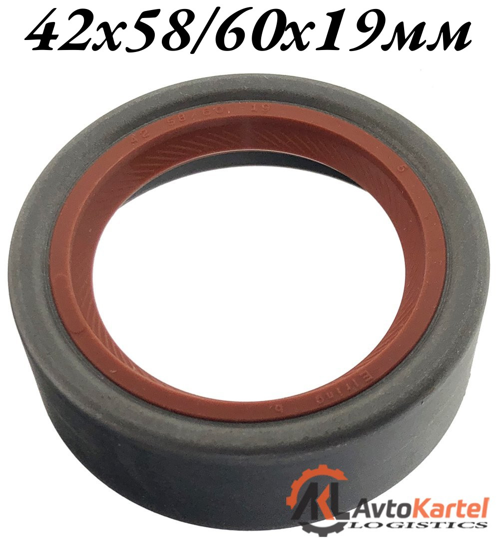 Сальник АКПП 42x58-60x19-7мм B F RD VMQ_AUDI, VW -92