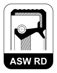 Сальник 35x55x12/9 ASW RD ACM BMW E28/E30 1.6 - 1. 044