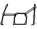 Прокладка передней крышки ГРМ BMW E36 1.6/1.8 M43  001