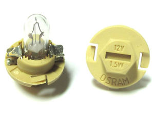 Лампа накаливания 10шт в упаковке 12V 1.5W BX8.4D FX6