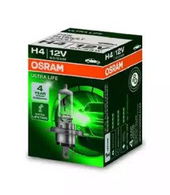 Лампа галогенная H4 12V 60/55W P43T ULTRA LIFE (в  ULT