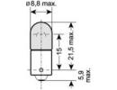 Лампа накаливания 12V 6W BA9S 86X