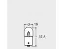 Лампа накаливания 10шт в упаковке R5W 24V 5W BA15S 627