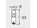 Лампа галогенная 10шт в упаковке H10W 12V 10W BA9S 113