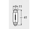 Лампа накаливания 10шт в упаковке 12V 10W SV8.5 411