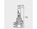 Лампа галогенная H15 12V 55/15W PGJ23T-1 COOL BLUE CBI