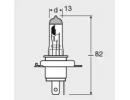 Комплект галогенных ламп 2шт H4 12V 60/55W P43T SI HCB