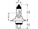 Лампа галогенная H4 12V 100/80W PU43t OFF-ROAD Sup 4SB