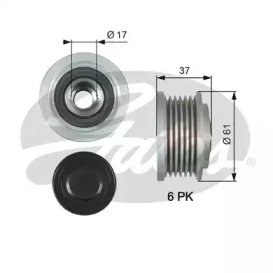 Шкив генератора Chevrolet Captiva 11-, Cruze 09-,  164