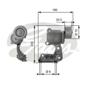 Ролик приводного ремня Toyota. Lexus RX350 2.5-3.5 410