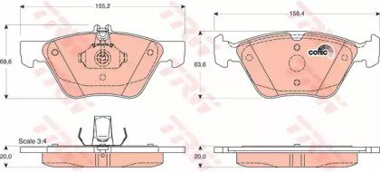 Колодки тормозные дисковые передн CHRYSLER: CROSSF 215