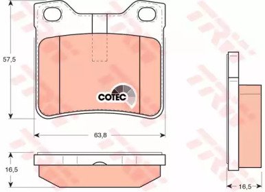 Колодки тормозные дисковые задн PEUGEOT: 406 95-04 276